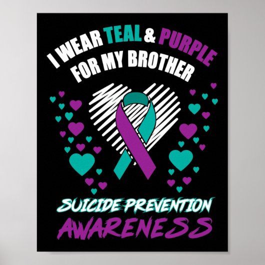 Ik Draag Tealandpurple voor mijn broer Suicide Pre Poster (Voorkant)