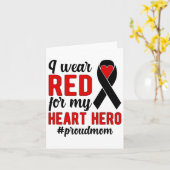 Ik Draag Trotse Chd Warrior Moeder Chd Bewustzijn Kaart (Gele Bloem)