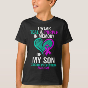 Ik Draag Turkoois En Paars Ter Nagedachtenis Aan D T-shirt