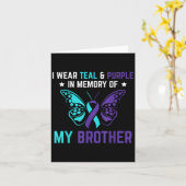 Ik Draag Turkoois Paars Ter Herinnering Aan Mijn B Kaart (Gele Bloem)