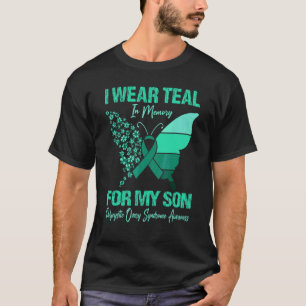 Ik draag turkoois voor het polycysteus ovariumsynd t-shirt