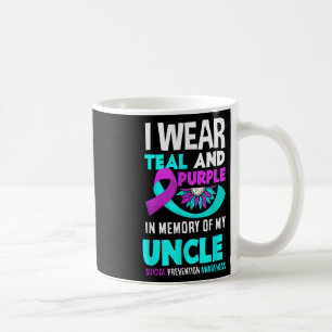 Ik draag turquoise en paars voor de suïcideprevent koffiemok