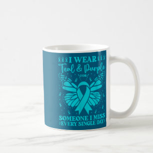 Ik draag turquoise & paars voor iemand die ik elke koffiemok