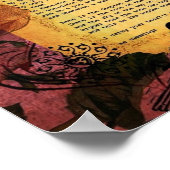 Ik draag uw oorspronkelijke, gemengde mediatart af poster (Hoek)