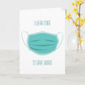 Ik Draag van mij om uw essentiële arbeider blauw t Kaart (Gele Bloem)