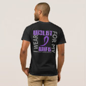 Ik Draag Violet Wife 46 Hodgkin's Lymfoom T-shirt (Achterkant volledig)