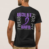 Ik Draag Violet Wife 46 Hodgkin's Lymfoom T-shirt (Achterkant)
