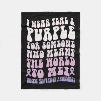 Ik Draag voor iemand die wereld voor me betekende  Fleece Deken