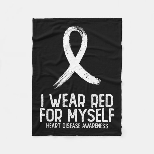 Ik Draag voor mezelf hartziekte bewustzijn voor Fleece Deken (Voorkant)