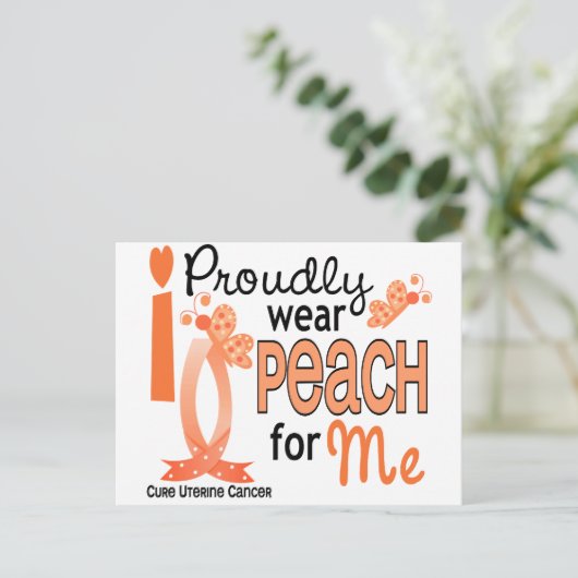 Ik Draag voor mij 27 baarmoederhalskanker Briefkaart (Staand voorkant)