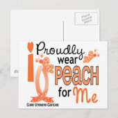 Ik Draag voor mij 27 baarmoederhalskanker Briefkaart (Voorkant / Achterkant)