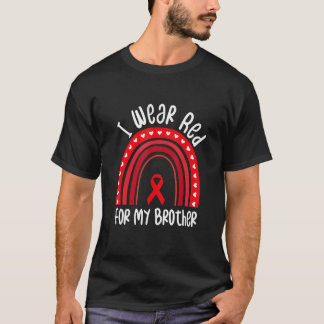 Ik Draag voor mijn broertje Stroke Awareness Boho T-shirt