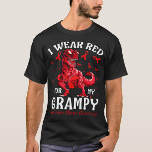 Ik Draag voor mijn GRAMPY drugsmisbruik bewustzijn T-shirt