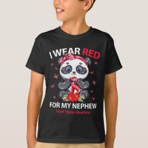 Ik Draag voor mijn neef hartziekte bewustzijn p T-shirt