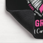 Ik Draag voor mijn oma hart borstkanker bewust Muismat (Hoek)