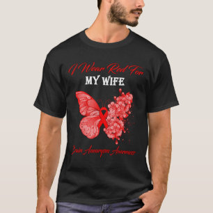 Ik Draag voor mijn vrouw Brain Aneurysm Awareness T-shirt