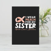 Ik Draag voor mijn zusje uteriene kanker Save The Date (Staand voorkant)