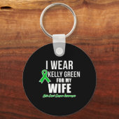 Ik Draag voor vrouw galwegkanker bewustzijn Sleutelhanger (Voorkant)