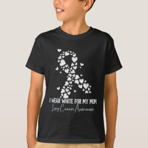 Ik Draag White voor mijn moeder longkanker T-shirt