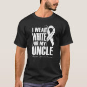 Ik Draag White voor mijn oom Postpartum Depressie  T-shirt (Voorkant)