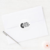 Ik Draag wit ter nagedachtenis aan mijn vader long Ronde Sticker (Envelop)