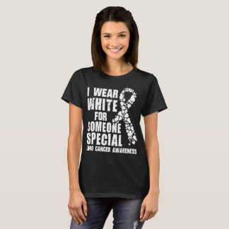 Ik Draag wit voor iemand met een speciale longkank T-shirt