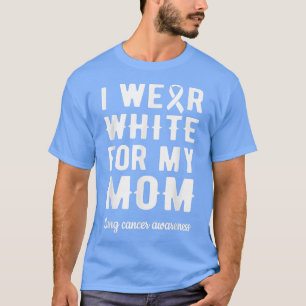 Ik Draag wit voor mijn moeder longkanker, de aanst T-shirt