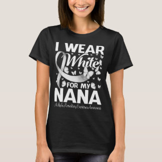 Ik Draag wit voor mijn Nana Multiple erfelijk T-shirt