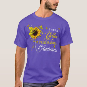 Ik Draag Yellow Ewings Sarcoma Awareness Sunflower T-shirt