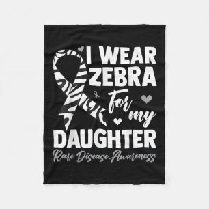 Ik Draag Zebra voor mijn dochter Zelden Zelden Zel Fleece Deken