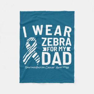Ik draag zebra voor mijn vader neuroendocriene kan fleece deken