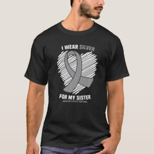 Ik Draag Zilver voor mijn zuster Parkinson. T-shirt