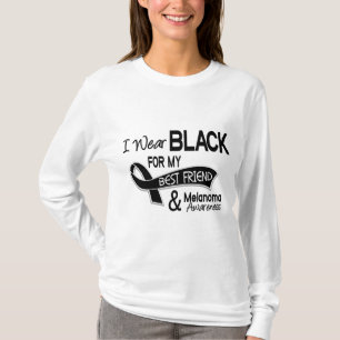 Ik Draag zwart voor mijn beste vriend 42 Melanoma T-shirt