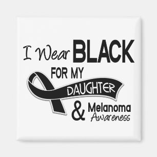 Ik Draag zwart voor mijn dochter 42 Melanoma Magneet