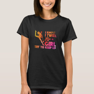 Ik Draai Als Een Meisje Draaiers Majorette Baton D T-shirt