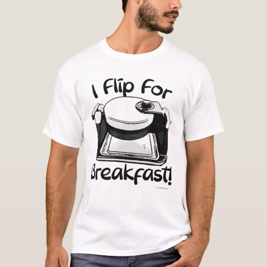 Ik draai om de snelle wafelslogan t-shirt (Voorkant)