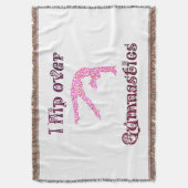 Ik draai over gymnastiek Fancy doopvont Drow Blank Deken (Voorkant Verticaal)