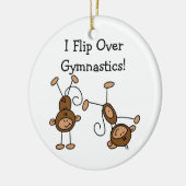 Ik draai over gymnastiek keramisch ornament (Links)