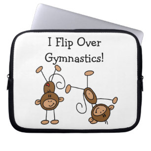Ik draai over gymnastiek laptop sleeve