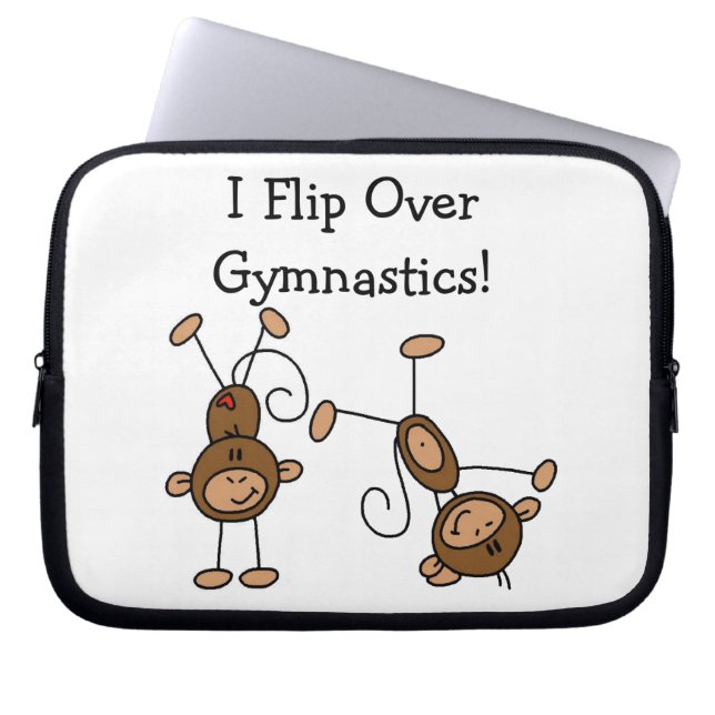 Ik draai over gymnastiek laptop sleeve (Voorkant)