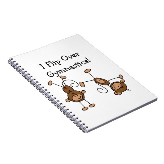 Ik draai over gymnastiek notitieboek (Rechterzijde)