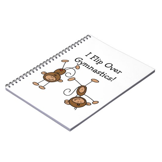 Ik draai over gymnastiek notitieboek (Linkerzijde)