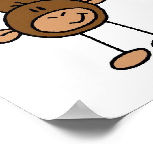 Ik draai over gymnastiek poster (Hoek)