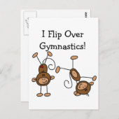 Ik draai over Gymnastiek Tshirts en geschenken Briefkaart (Voorkant / Achterkant)