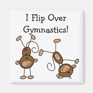 Ik draai over Gymnastiek Tshirts en geschenken Magneet