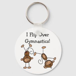 Ik draai over Gymnastiek Tshirts en geschenken Sleutelhanger