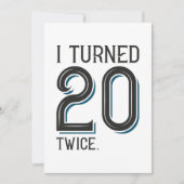 Ik draaide 20 maal bedankkaart (Voorkant)