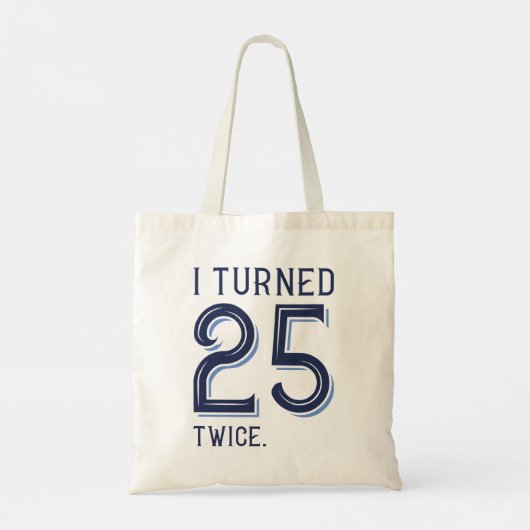 Ik draaide 25 keer tote bag (Achterkant)