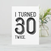 Ik draaide 30 maal bedankkaart (Staand voorkant)