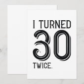 Ik draaide 30 maal bedankkaart (Voorkant / Achterkant)